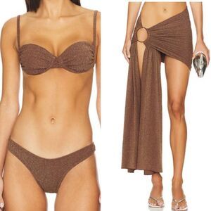 RARE Revolve brown Bikini Set